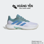 Giày Tennis Adidas Nam CourtJam Control Trắng Xanh | Giày Tennis Adidas Chính Hãng