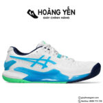Giày Tennis Asics Nam | Asics GEL RESOLUTION 9 Chính Hãng Mới Ra 2024 - Trắng Xanh