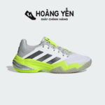 Giày Tennis Nữ Adidas BARRICADE 13 Chính Hãng 2025 - Trắng Xanh Neon