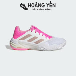 Giày Tennis Nữ Adidas BARRICADE 13 Chính Hãng 2025 - Trắng Hồng